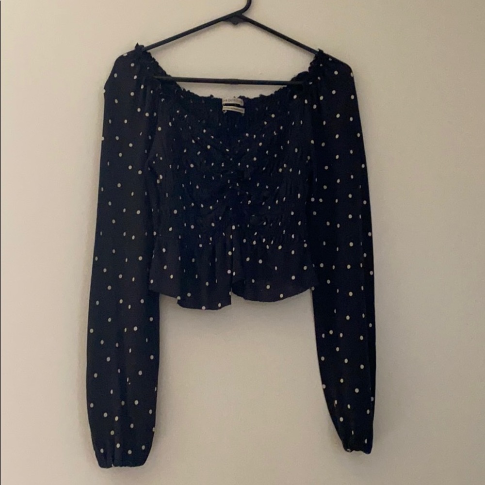 UO Polkadot Blouse